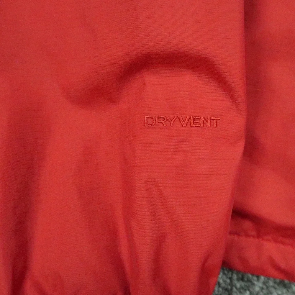 The North Face Jacket Mens Medium Red Resolve 2 Waterproof DryVent Hooded Lined